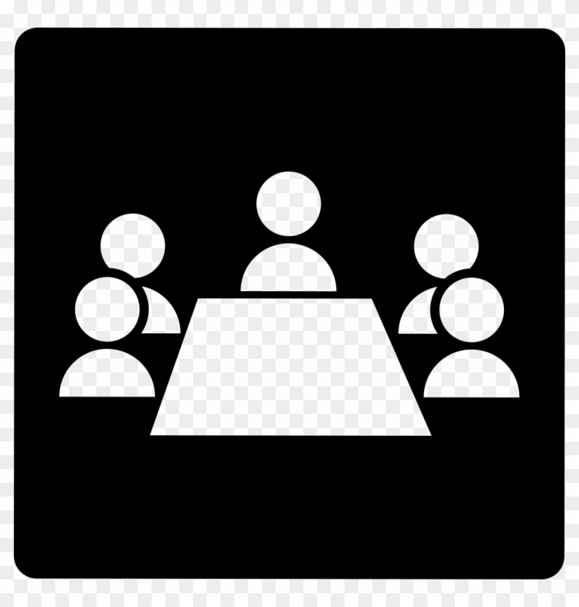 Svg Free Download Onlinewebfonts - Meeting White Icon Png Clipart #5573321