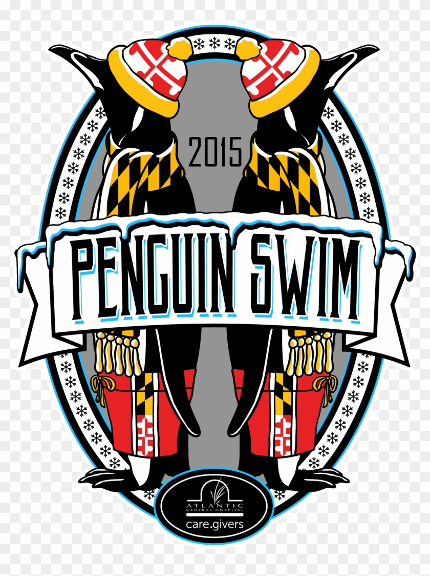 2015 Annual Agh Penguin Swim - Illustration Clipart