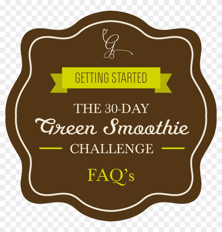 Green Smoothie Challenge Faq - Calligraphy Clipart #5574029