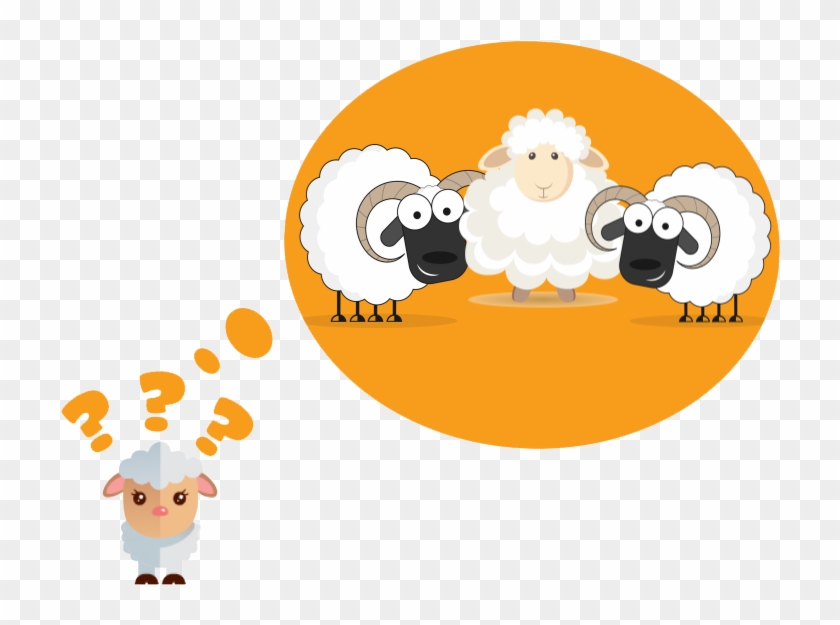 Drawing Sheep Dolly - Cartoon Clipart