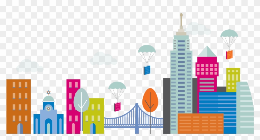 Ny Sky Line - Illustration Clipart #5574249