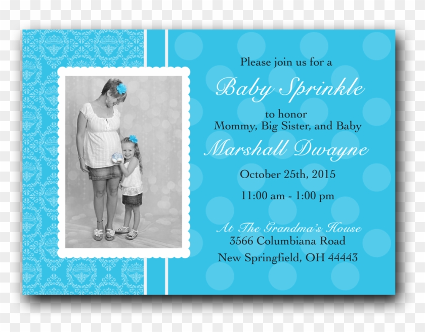 Blue Polka Dot Baby Sprinkle - Event Clipart #5574358