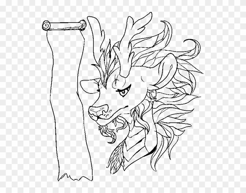 Imp - Line Art Clipart