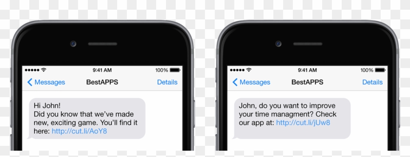 Iphone 6 App - Marketing Fashion Sms Sample Clipart