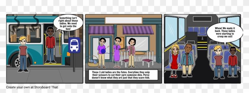 Lightining Thief - 8 Mile Storyboard Clipart