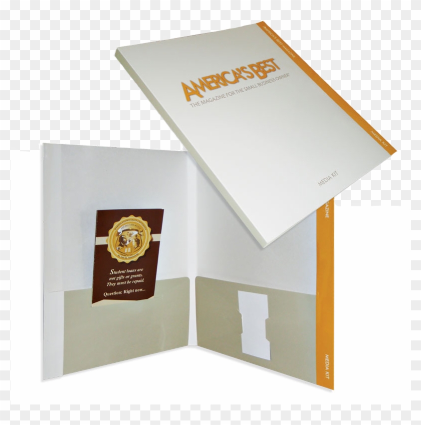 Reinforced Edge File Tab Folder With 1/2" Backbone - Brochure Clipart #5574959
