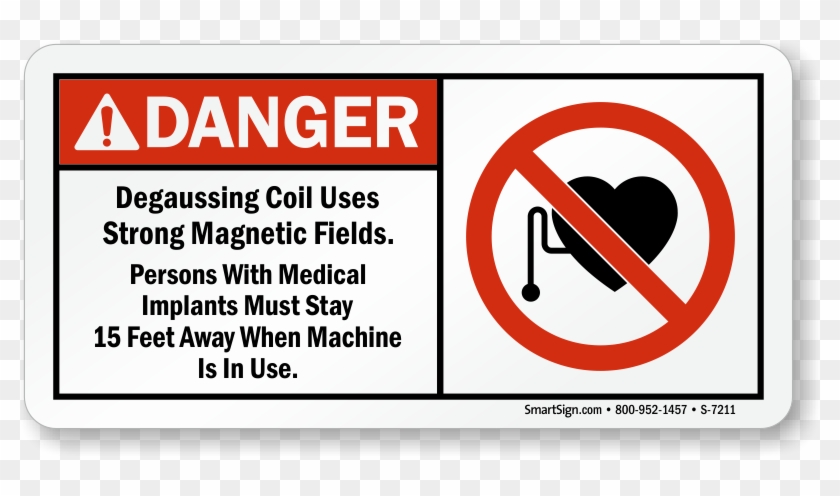 Zoom, Price, Buy - Warning Magnetic Field Sign Clipart