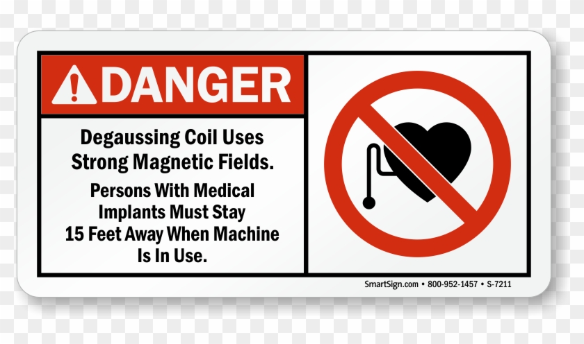 Zoom, Price, Buy - Warning Magnetic Field Sign Clipart #5575111