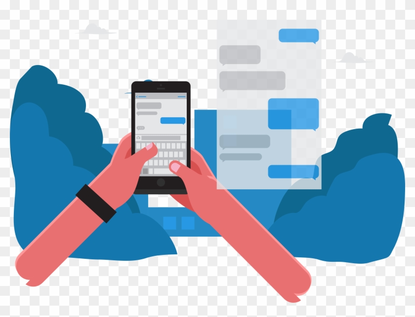 One Way Sms Vs Two Way Sms Blogpost - Send Message Vector Png Clipart