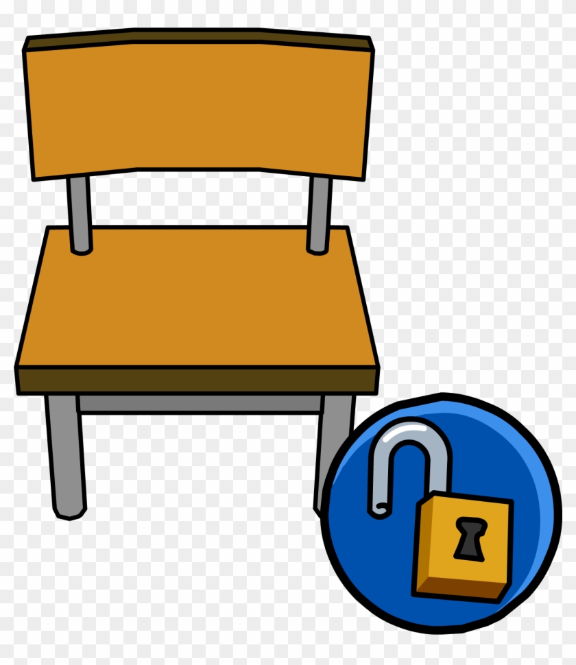 Furniture Clipart Student Chair - School Chair Clipart Png Transparent Png #5576488