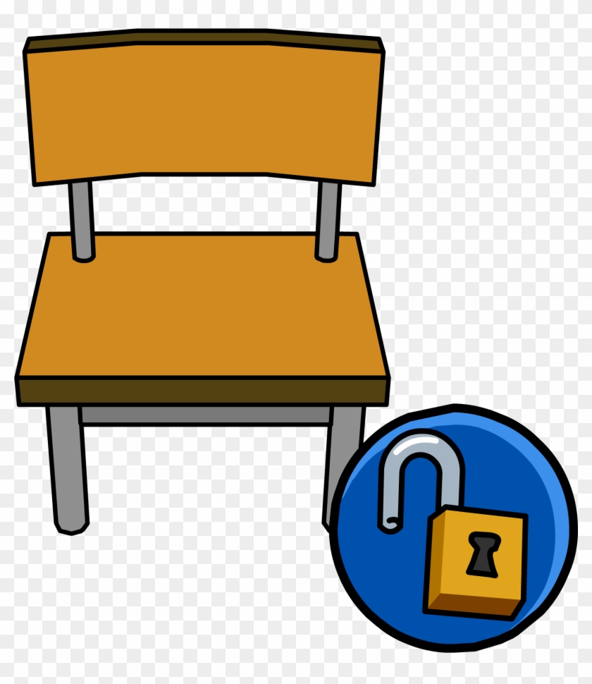 Furniture Clipart Student Chair - School Chair Clipart Png Transparent Png