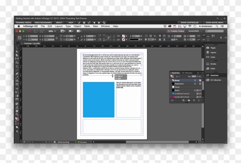 Getting Started With Adobe Indesign Cc 2015 [online - Indesign Grid Clipart #5576580