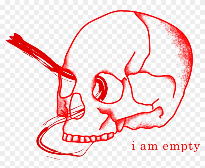 Art Rascova Artists On Tumblr Lineart Red Png Transparent - Transparent Skull Clipart #5577677