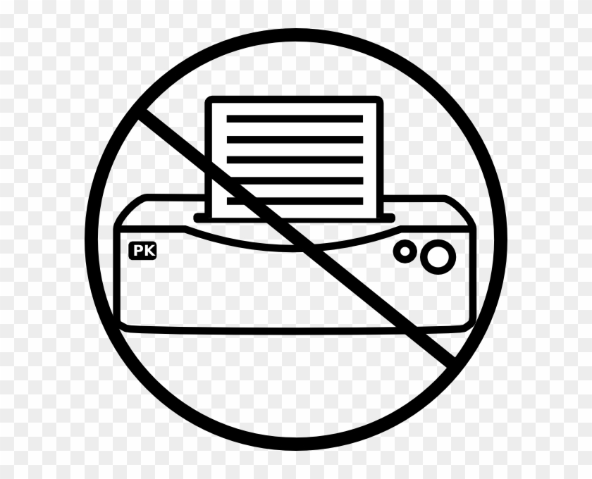 Graphic Black And White Library No Icon Clip Art At - Printer Icon Vector - Png Download #5577871