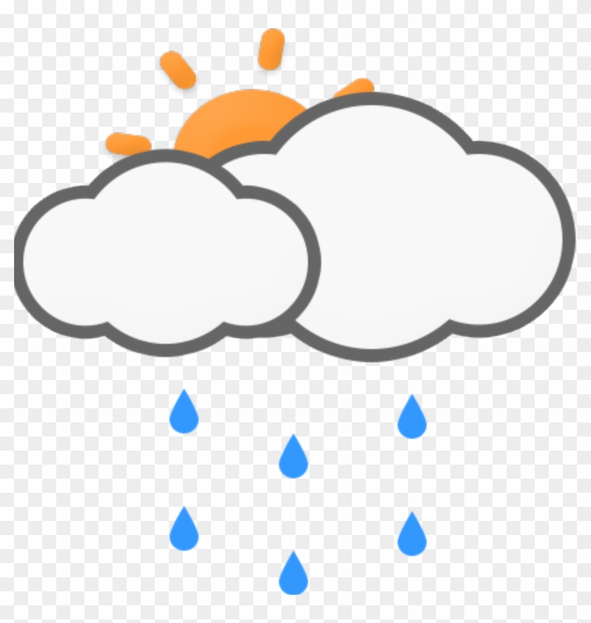 Mostly Cloudy W/ Showers - Cairns Weather 14 Day Forecast Clipart #5578794