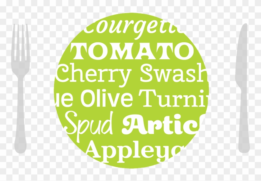 7 Servings Of Type For A Healthy Head & Body - Graphic Design Clipart #5579635