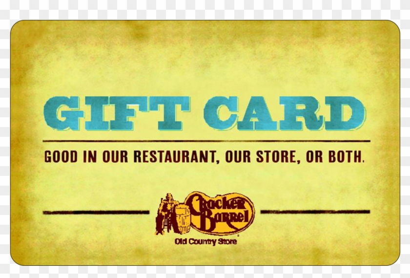 Download Cracker Barrel® Gift Card Cracker Barrel Gift Card Clipart Png Download PikPng