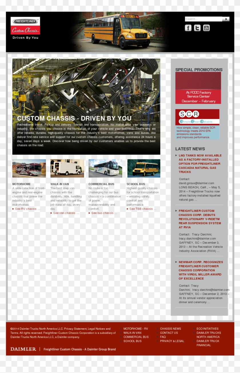 Freightliner Custom Chassis Competitors, Revenue And - Online Advertising Clipart