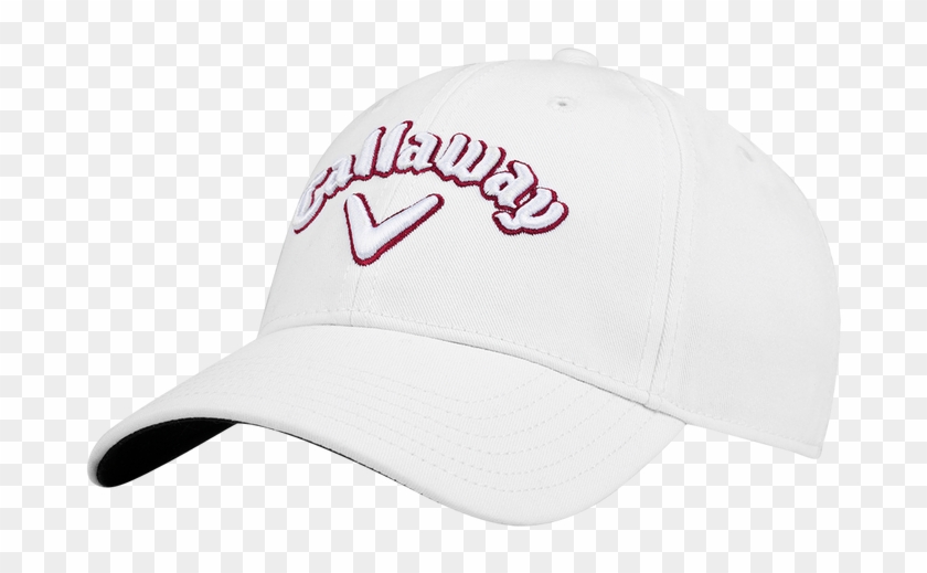 Headwear, Hat, Callaway Heritage Twill Golf Hat, White/white/red - Baseball Cap Clipart #5581055