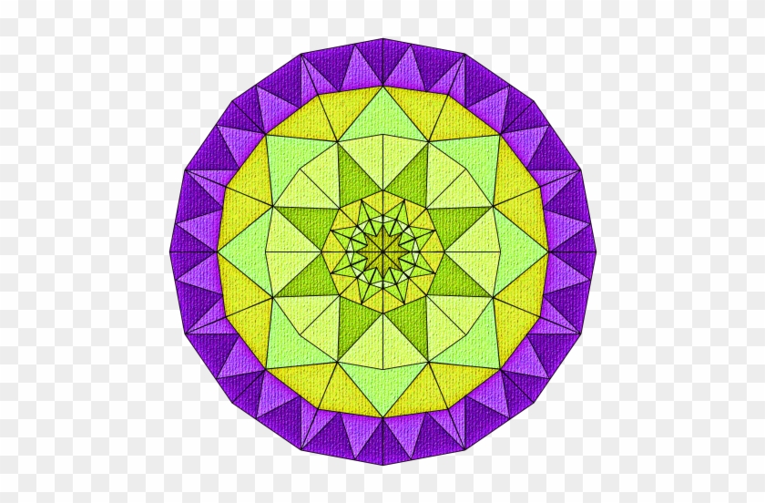 Abstract Paper Patterned Circle Yellow And Purple - Ćmielów Astra G339 Clipart