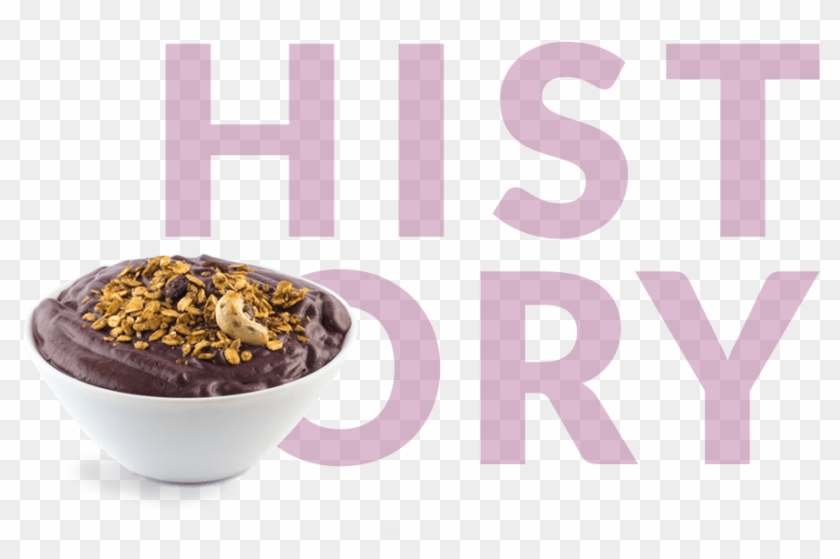 Acai Smoothie Bowl With History In Background - Açaí Na Tigela Clipart