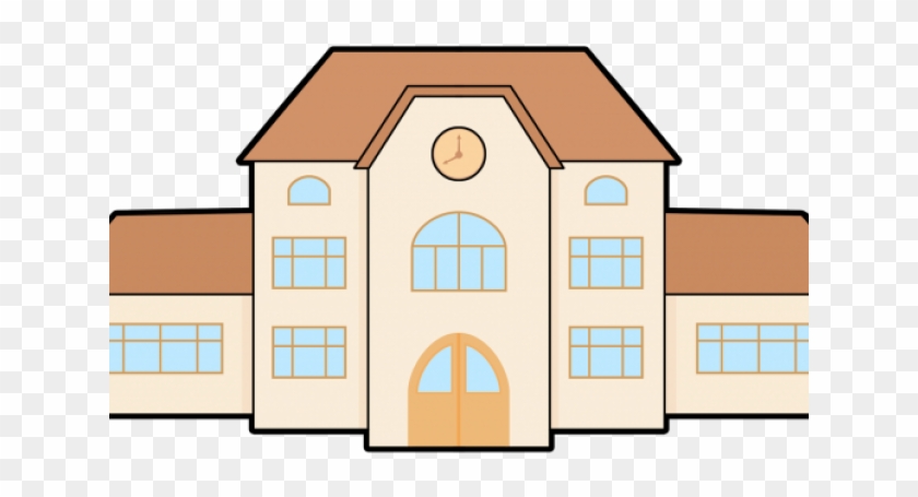 Construction Clipart Transparent Background - Cartoon College Building Png #5581663