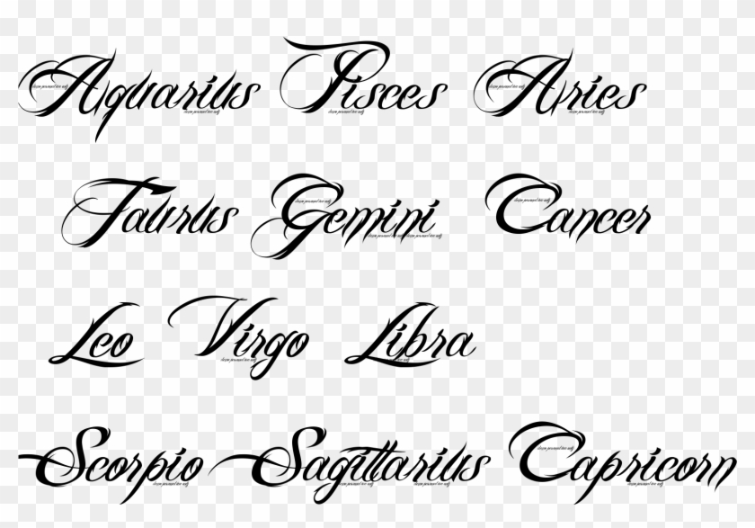 Aquarius Pisces Aries Taurus Gemini Cancer Leo Tattoo - 15 Anos Clipart