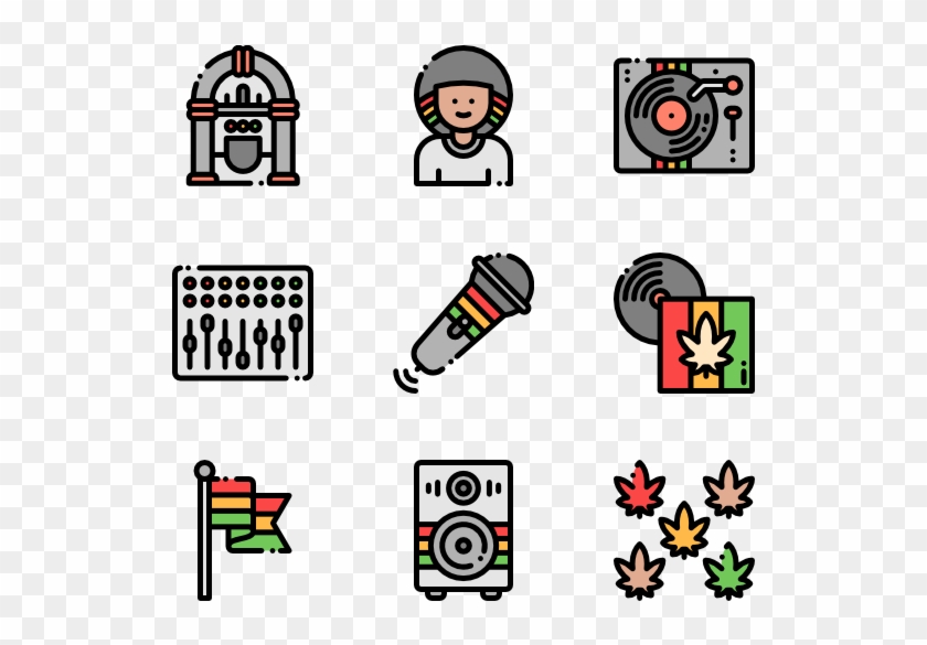 Reggae - Human Rights Vector Png Clipart #5581989