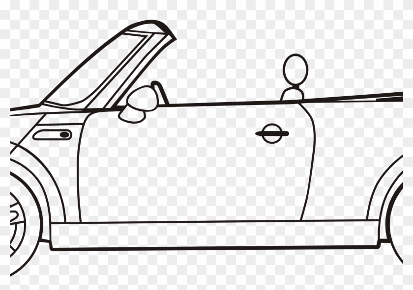 This Free Icons Png Design Of Mini Convertible - Draw A Mini Cooper Clipart