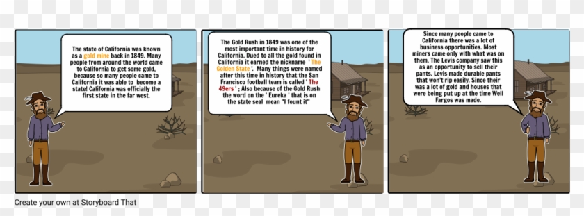 The Gold Rush - Cartoon Clipart