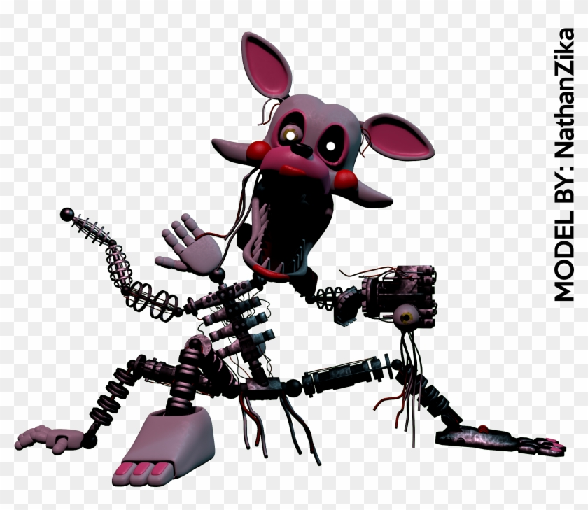 Render[c4d] A Render Of Mangle - Fnaf Mangle Png Clipart #5582916