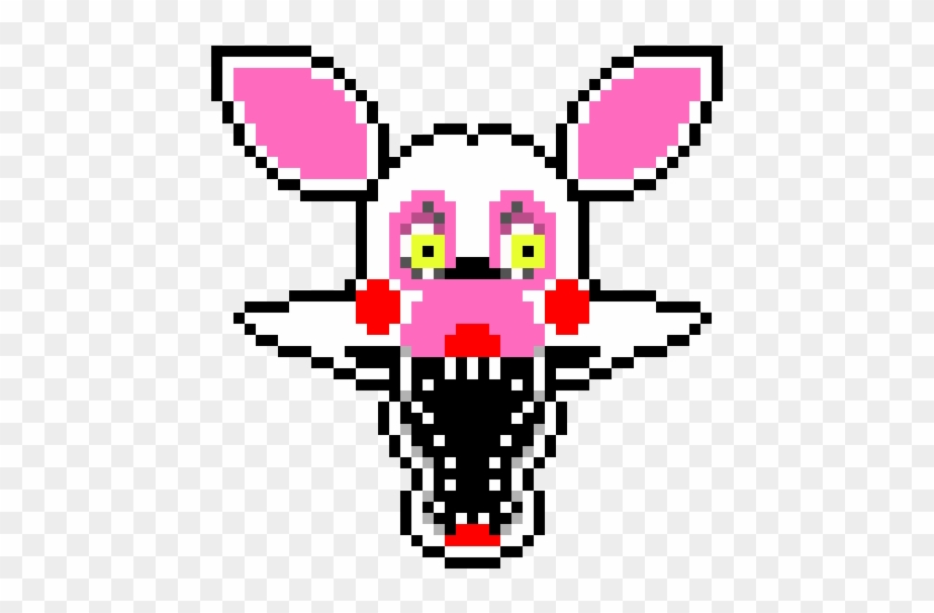 Mangle Fixed Pixel - Fnaf Pixel Art Mangle Clipart