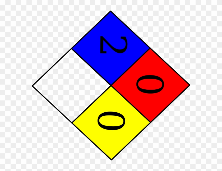 Clip Art Library 0 Vector - Nfpa Diamond 2 0 0 - Png Download