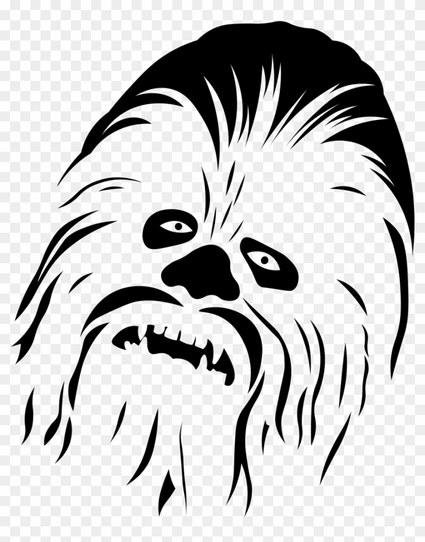 Chewbacca Png Black And White Clipart