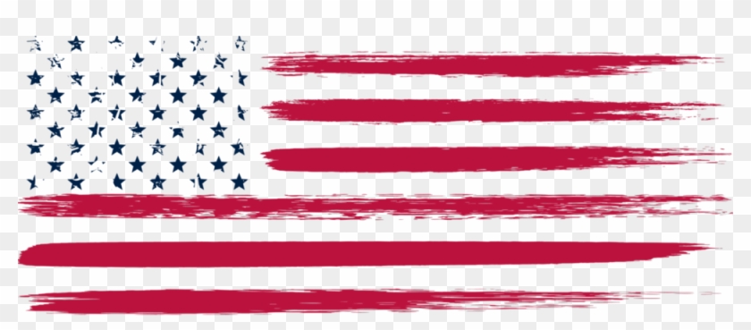 Distressed American Flag White Shirt Clipart #5583767
