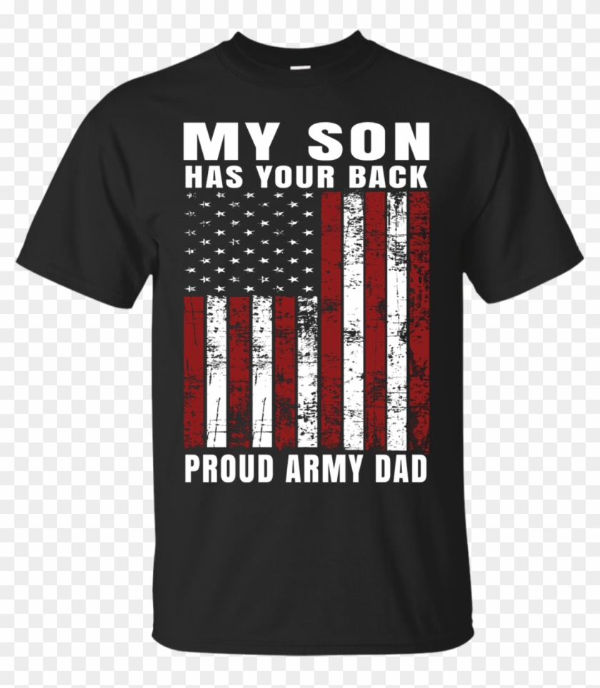 Unique Distressed Usa American Flag Proud Army Dad - T-shirt Clipart #5583965