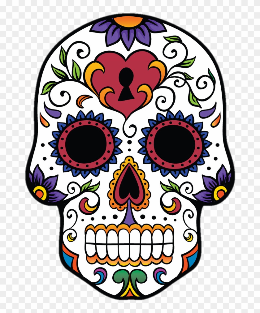 Halloween Vs Dia De Los Muertos Piktochart Visual Editor - Sugar Skull Clipart #5584027