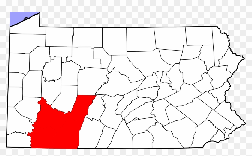 Presbytery Of Redstone Counties Map - Map Of Pennsylvania Clipart #5584180