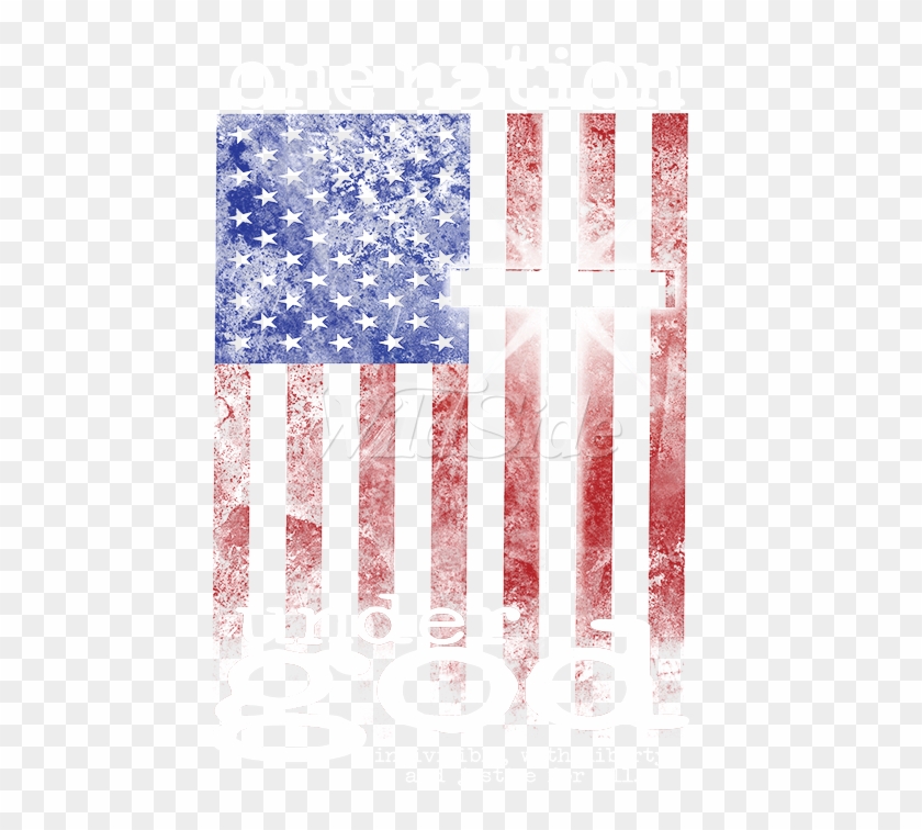One Nation Under God Usa Flag - Flag Of The United States Clipart
