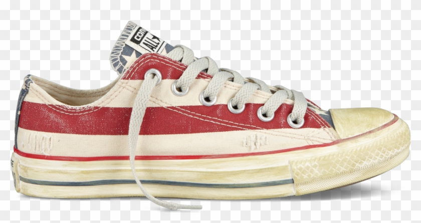 Chuck Taylor Distressed Flag Stars And Bars - Converse Distressed Flag Clipart #5584309