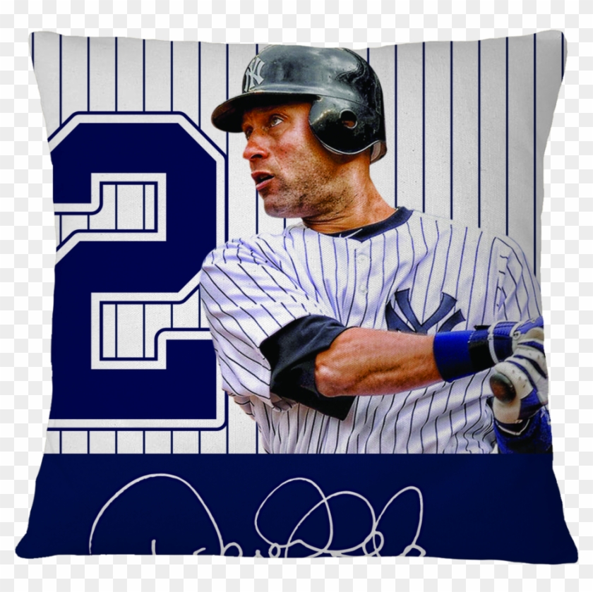 Steiner Sports Derek Jeter Signed B/w Photo , Png Download - Baseball Player Clipart