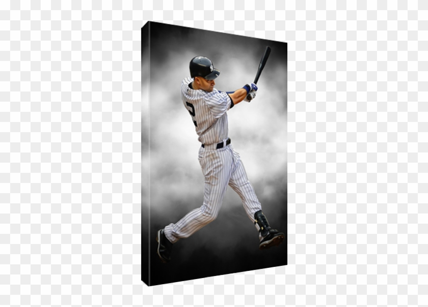 Details About New York Yankees Icon Derek Jeter Poster - College Baseball Clipart #5584759