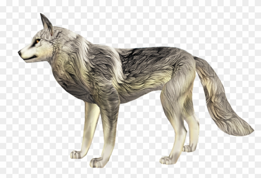 Toxic Red Wolf's Fur Textures - Dog Yawns Clipart #5584760