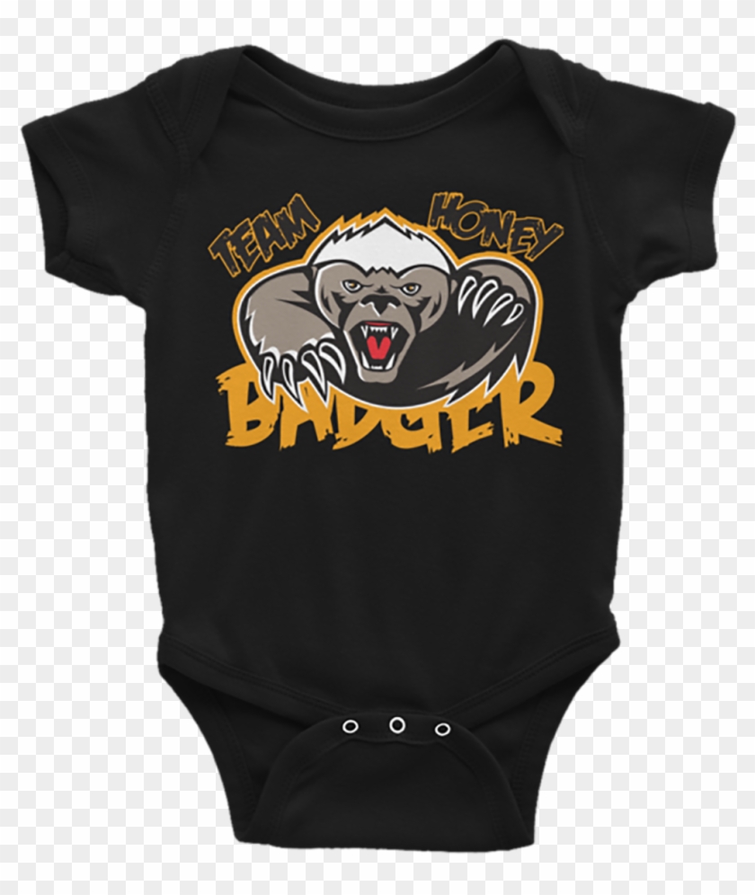 Team Honey Badger Infant Bodysuit - Infant Bodysuit Clipart #5584894
