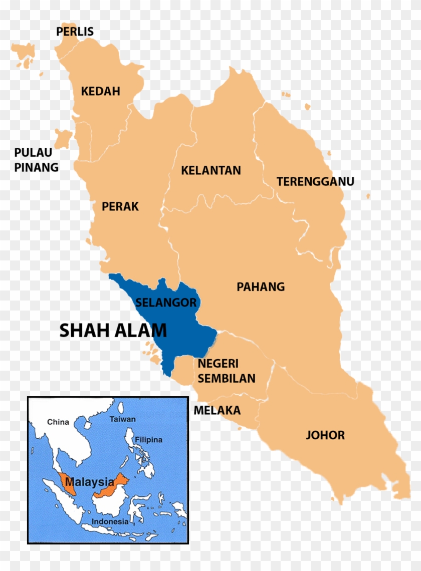 Peta Indonesia Png - Shah Alam Malaysia Map Clipart #5585045