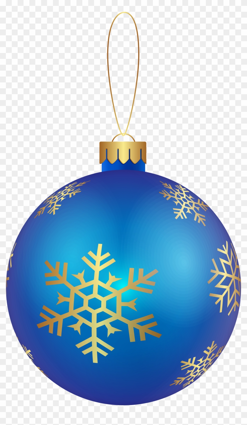 Christmas Ornament Blue Png Clip Art Image - Portable Network Graphics Transparent Png #5585868
