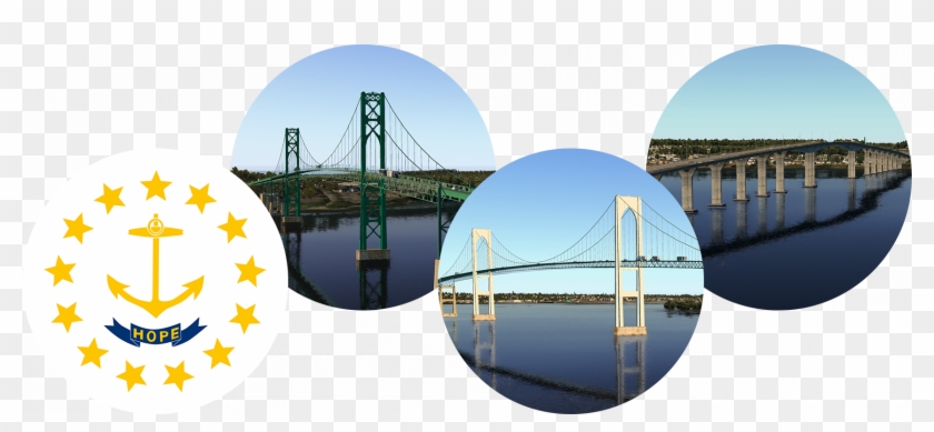 Bridges Of Rhode Island - Reflection Clipart #5585869