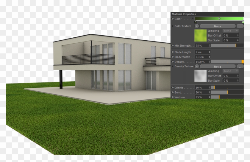 Cinema 4d Architectural Grass Selection , Png Download - Lawn Clipart