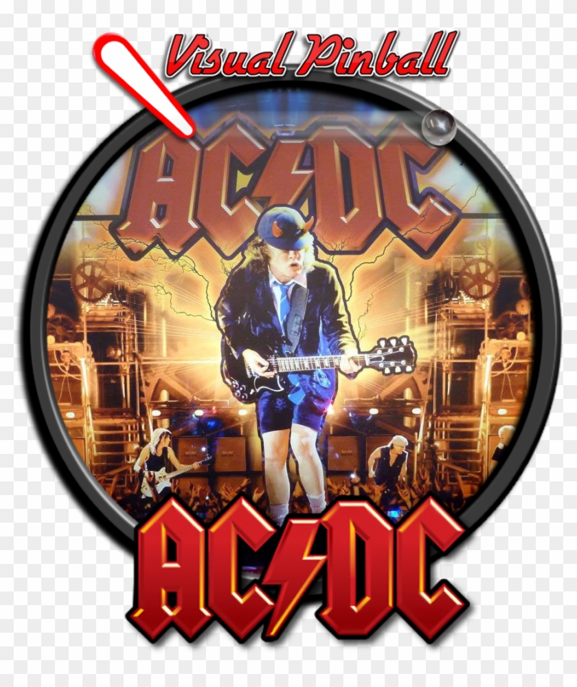 Ac-dc - Ac Dc Let There Be Rock Pinball Flyer Clipart