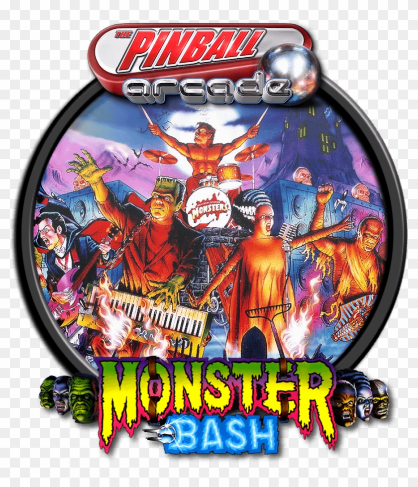 Monster Bash - Monster Bash Pinball Translite Clipart